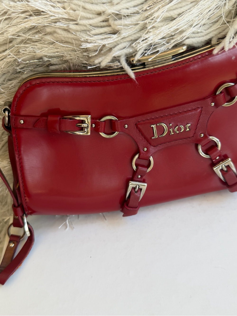 Christian Dior Vintage Bondage Clutch Bag